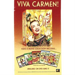 Viva Carmen Miranda Movie Collection DVD Set Advertisement 2000s Print Ad